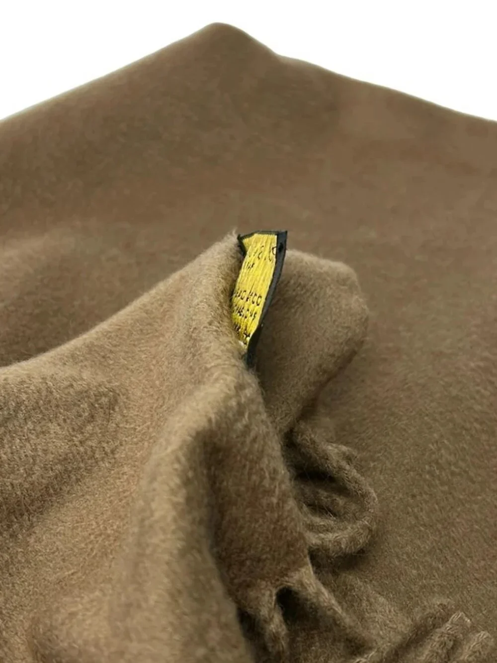 LOUIS VUITTON Light Brown Unconfirmed Scarf Cashmere